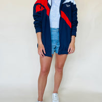 Reebok Classic Wind Breaker in Navy