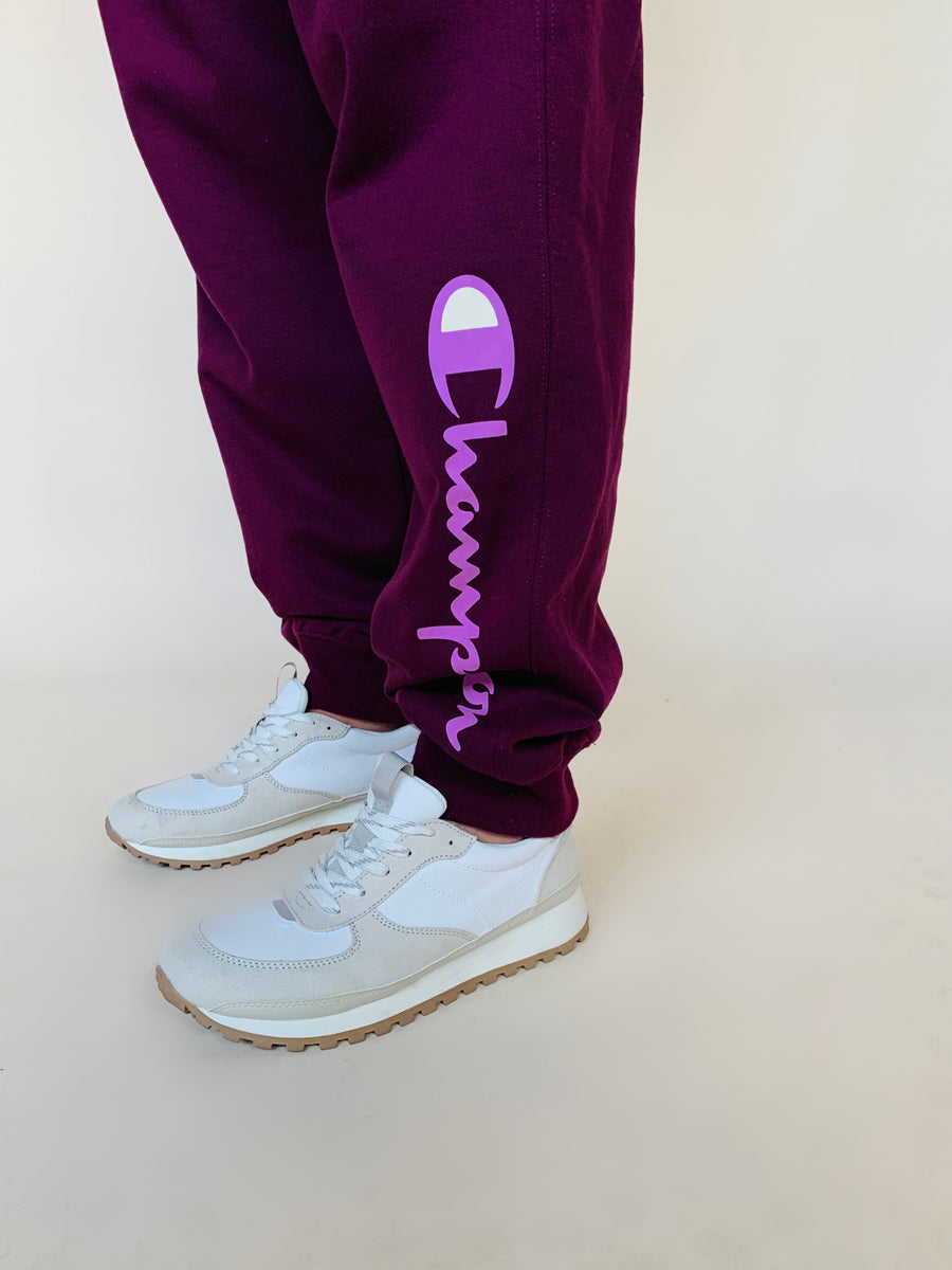 Champion Joggers in Burgundy