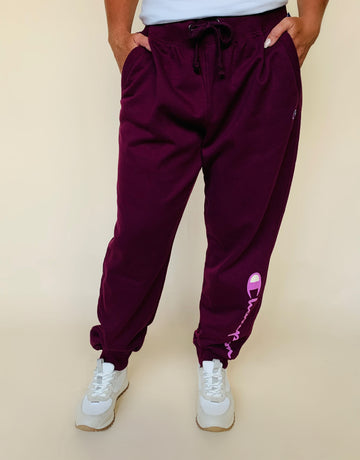 Champion Joggers in Burgundy