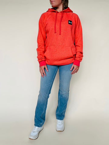 Under Armour Printed Hoodie in Coral