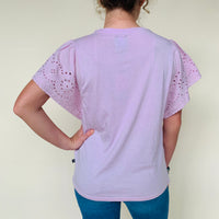 GAP Eyelet Sleeve Top