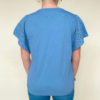 GAP Eyelet Sleeve Top