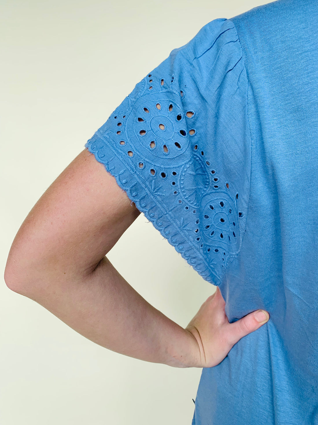 GAP Eyelet Sleeve Top