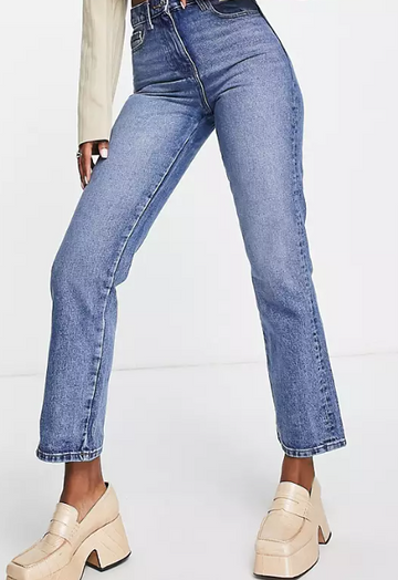 Collusion Brand Straight Leg Jeans