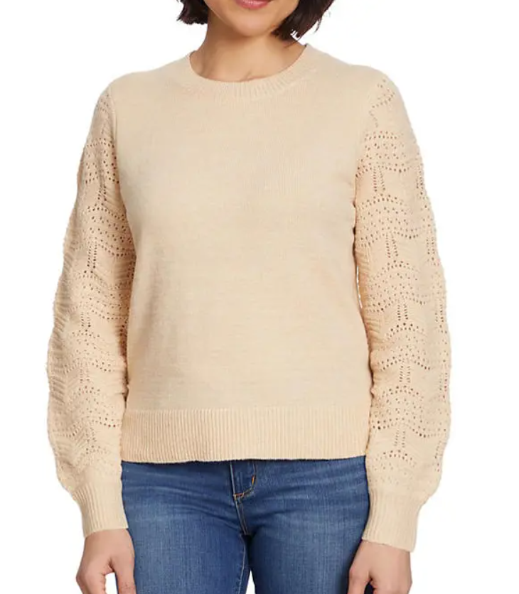 Christian Siriano Pointelle Sweater